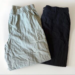 Gap BUNDLE Women's High Rise Cargo Pleated Jogger Baggy Trousers Pants Size XL
